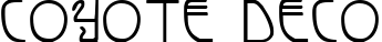Coyote Deco font