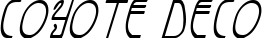 Coyote Deco font
