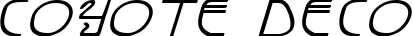 Coyote Deco font