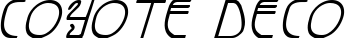 Coyote Deco font