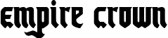 Empire Crown font