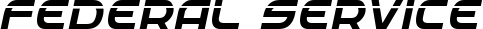 Federal Service font