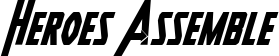 Heroes Assemble font