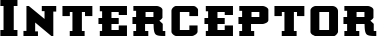 Interceptor font