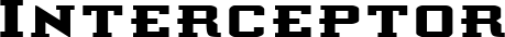 Interceptor font
