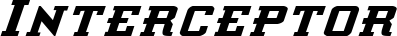 Interceptor font