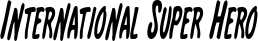 International Super Hero font