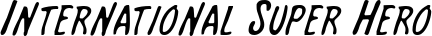 International Super Hero font