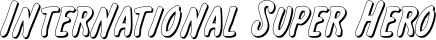 International Super Hero font