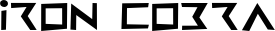 Iron Cobra font