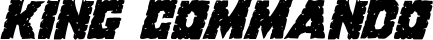 King Commando font