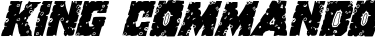 King Commando font