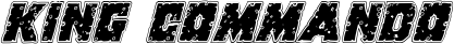King Commando font
