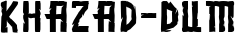 Khazad-Dum font