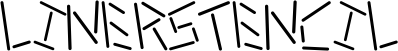 Linerstencil font