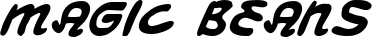 Magic Beans font