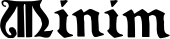 Minim font