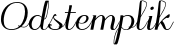 Odstemplik font