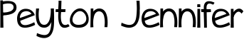 Peyton Jennifer font