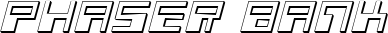 Phaser Bank font