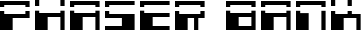 Phaser Bank font