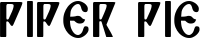 Piper Pie font