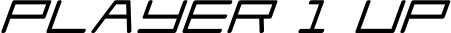 Player 1 Up font