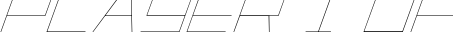 Player 1 Up font