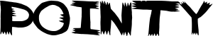 Pointy font