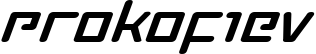 Prokofiev font
