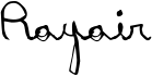 Rayair font