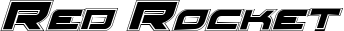 Red Rocket font