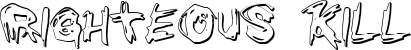 Righteous Kill font