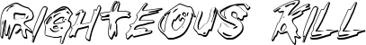 Righteous Kill font