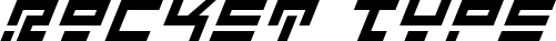 Rocket Type font