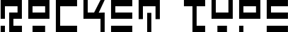 Rocket Type font