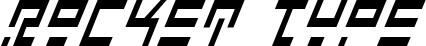 Rocket Type font