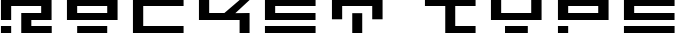 Rocket Type font