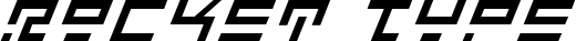 Rocket Type font
