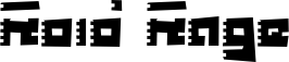 Roid Rage font