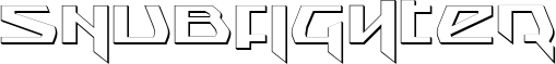 Snubfighter font