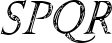 SPQR font