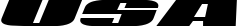 USA font
