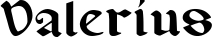Valerius font