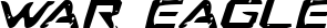 War Eagle font