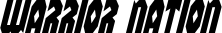 Warrior Nation font