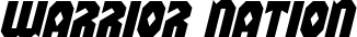 Warrior Nation font