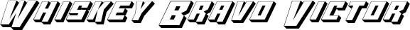 Whiskey Bravo Victor font