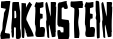 Zakenstein font