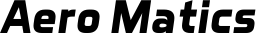 Aero Matics font